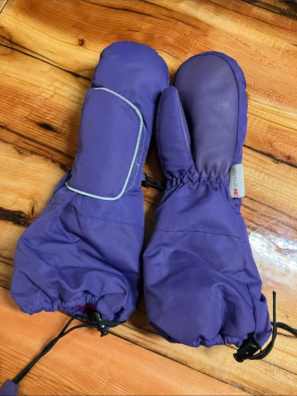 3M Thinsulate Purple Kids Winter Mittens
